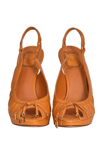 Christian Dior Gipsy Leather Charm Heels