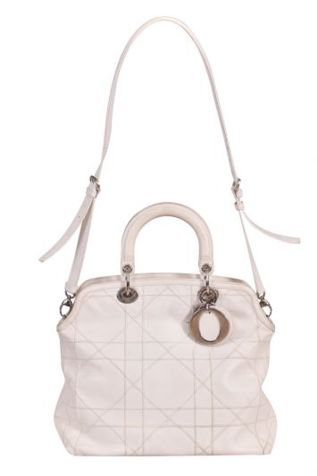 Christian Dior Granville Boston Lambskin Tote Bag