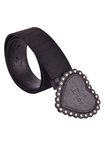 Christian Dior Heart Buckle Oblique Monogram Belt