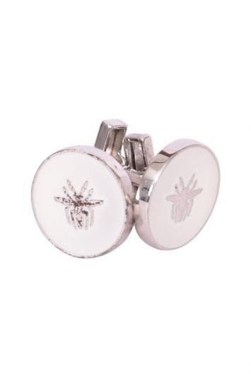 Christian Dior Homme Ivory Lacquer Bee Cufflinks
