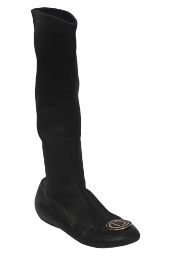 Christian Dior Logo Knee High EU 36.5 Boots