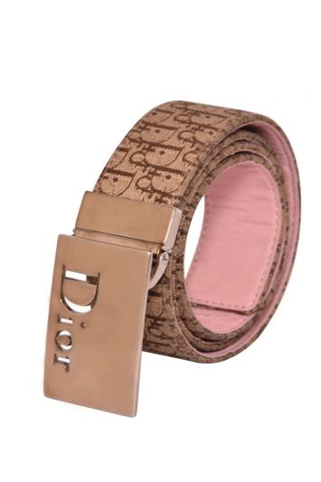 Christian Dior Monogram Canvas Trotter Belt