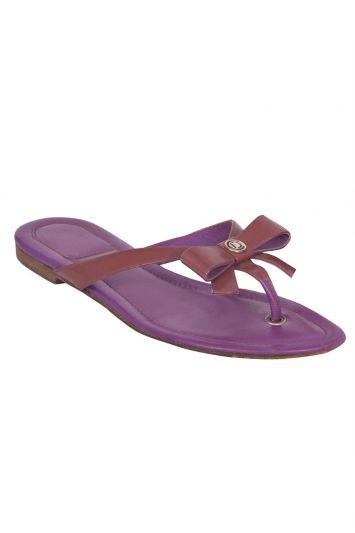 Christian Dior Purple Leather Flats