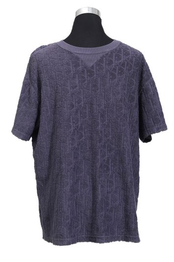 Christian Dior Textured Purple T Shirt