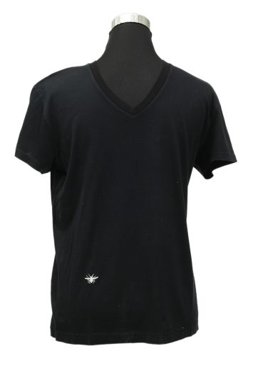 Christian Dior XS/S Black Bee Detailing T-Shirt