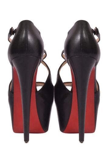 Christian Louboutin Exagona Crisscross Platform Sandals