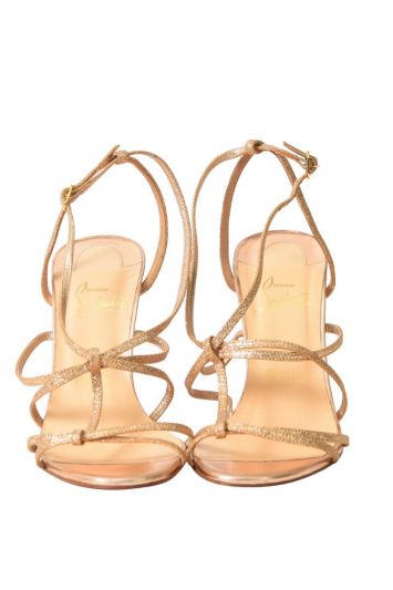 Christian louboutin gold studded heels outlet