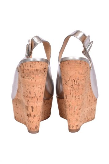 Christian Louboutin Une Plume Cork Wedges