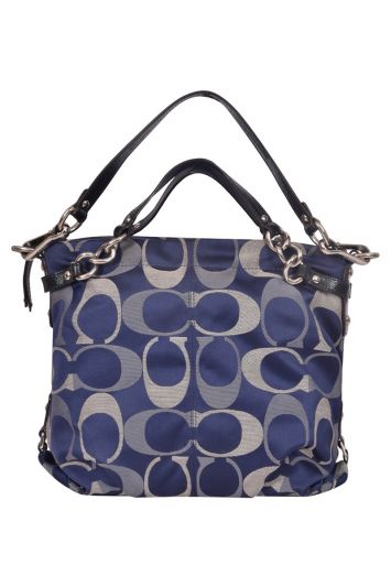 Coach Denim Monogram Hobo Bag
