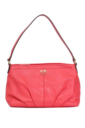A.P.C. Coral Leather Half Moon Mini Shoulder Bag at FORZIERI