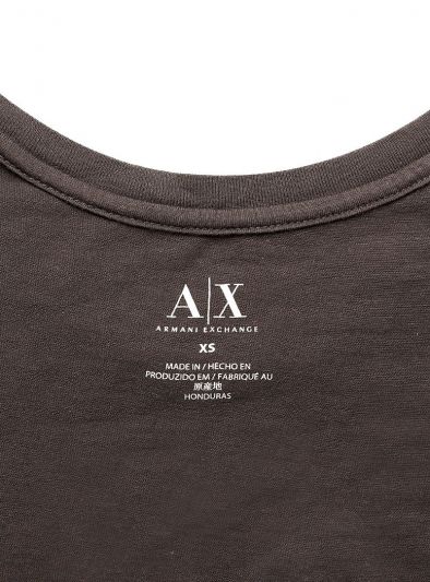 DARK GREY LOGO T- SHIRT BY ARMANI EXCHANGE