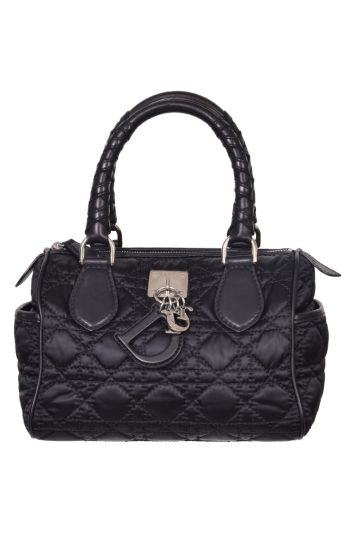 Dior Black Cannage Boston Bag