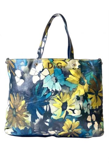 DOLCE AND GABBANA LARGE FLORAL TOTE