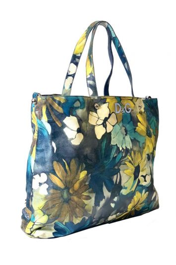 DOLCE AND GABBANA LARGE FLORAL TOTE