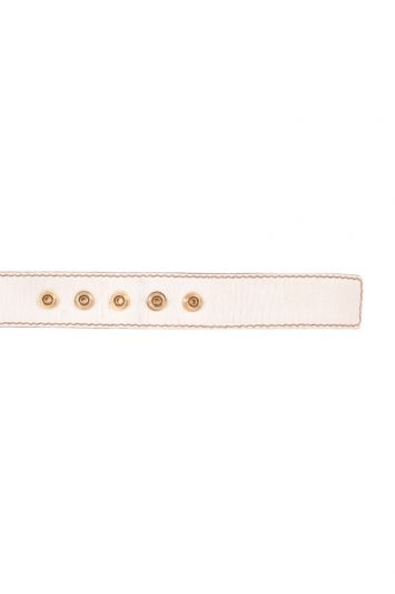 Dolce and Gabbana Plate Buckle Leather Belt