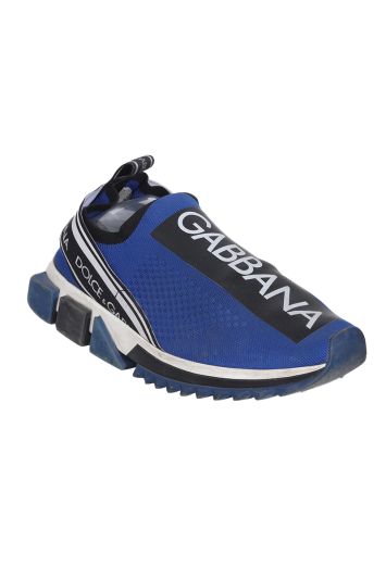 Dolce and Gabbana  Stretch Mesh Blue Sorrento Sneakers