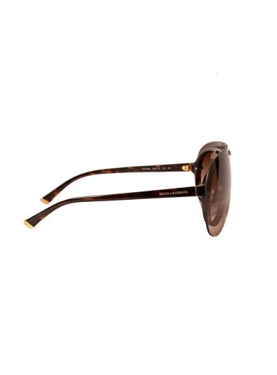 DOLCE & GABBANA BROWN OVER SIZED SUNGLASSES