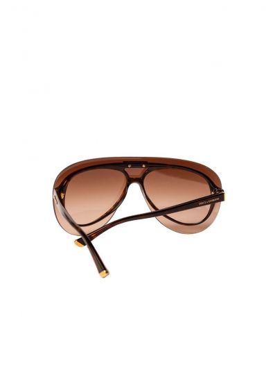 DOLCE & GABBANA BROWN OVER SIZED SUNGLASSES