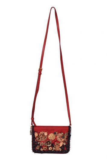 Dolce & Gabbana Floral Embellished Shoulder Bag