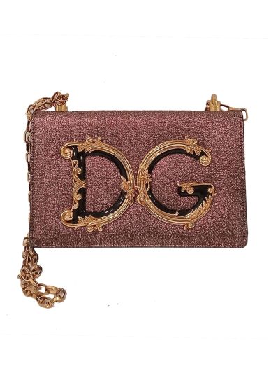 Dolce & Gabbana Gold Soft Lurex Crossbody Bag