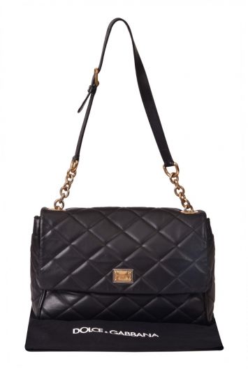 Dolce & Gabbana Pleated Miss Bauletto Dome Satchel Bag