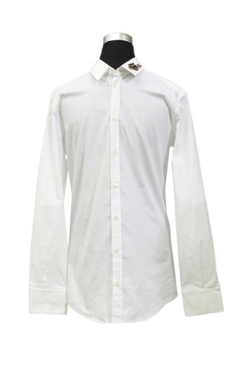 Dolce & Gabbana Size M Patchwork Collar Shirt