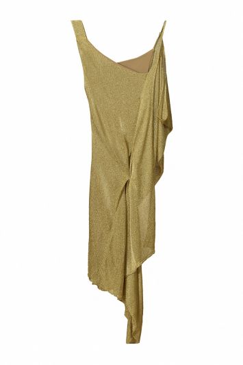 Diane Von Frustenberg Gold Chainmail Dress