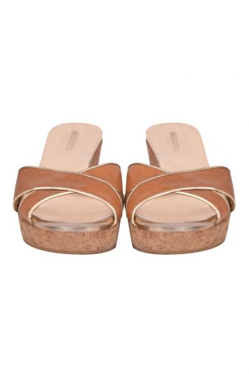 Jimmy Choo Brown Leather Wedges