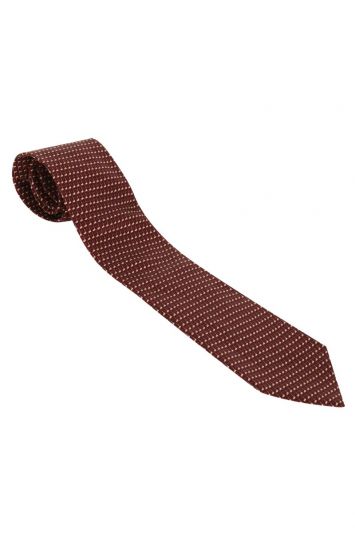 DUNHILL EMBROIDERED SILK TIE