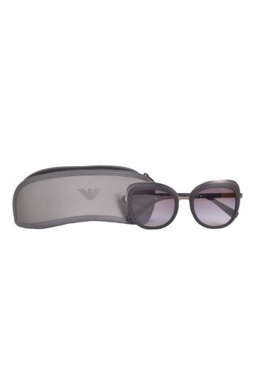 Emporio Armani Matte Round Sunglasses