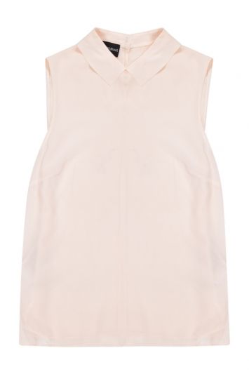 Emporio Armani Off White Silk Top