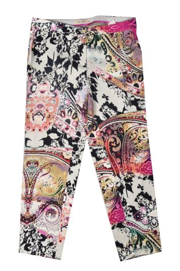 Etro Milano Multicolor Printed Trousers