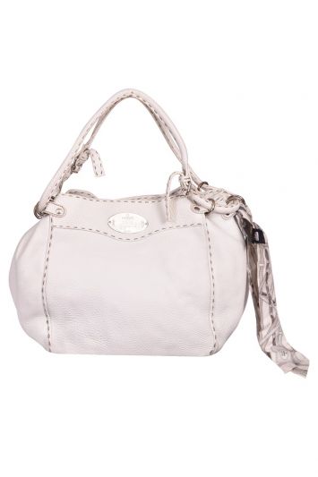 Fendi Anna SelleriaLeather Shoulder Bag