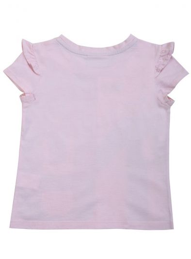 FENDI BABY PINK PRINTED FENDI T- SHIRT