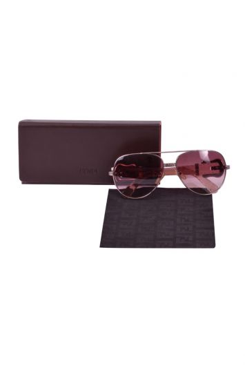 Fendi Pink FS411 Aviator Sunglasses