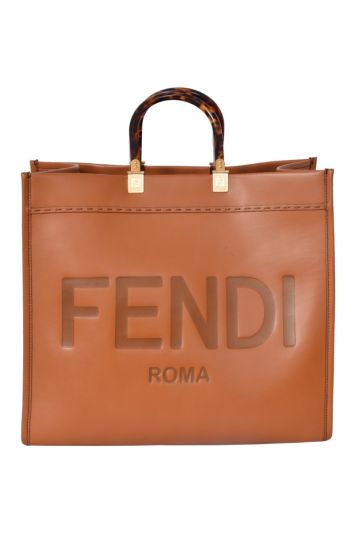Fendi Sunshine Leather Large Tote Bag