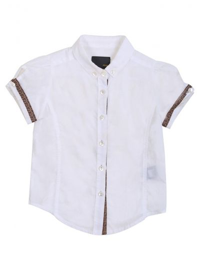 FENDI WHITE FENDI CLASSIC SHIRT