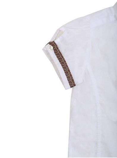 FENDI WHITE FENDI CLASSIC SHIRT