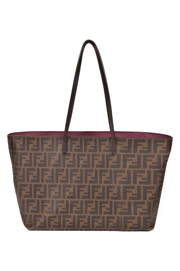 Men's Zucca Canvas Tote Bag Brown