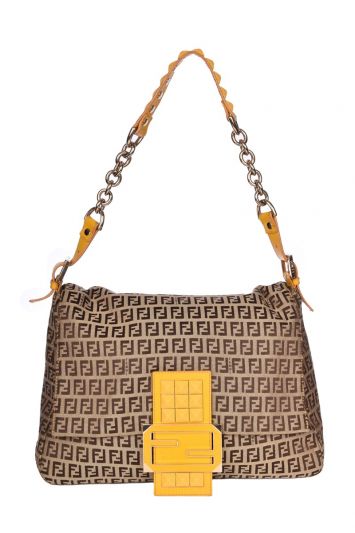 FENDI ZUCCA MAMMA BAGUETTE BAG