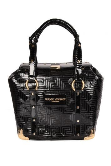 GIANNI VERSACE COUTURE BLACK TOTE BAG