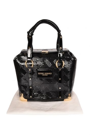 GIANNI VERSACE COUTURE BLACK TOTE BAG