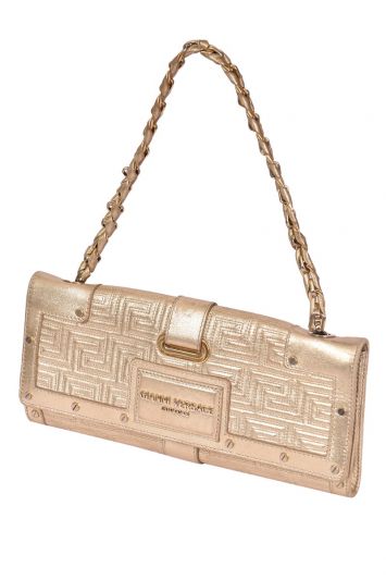 Gianni Versace Golden Quilted leather Sling