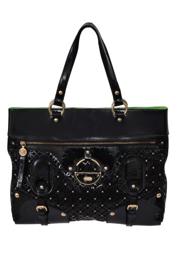 Gianni Versace Lasercut Studded Handbag