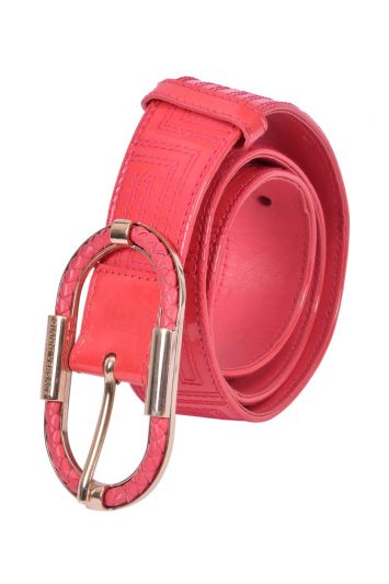 Gianni Versace Pink Leather Belt