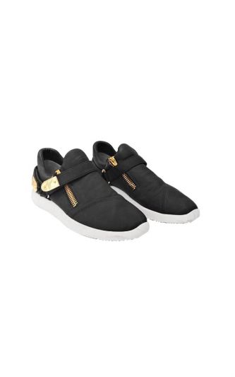 GIUSEPPE ZANOTTI BLACK GOMMATO SNEAKERS