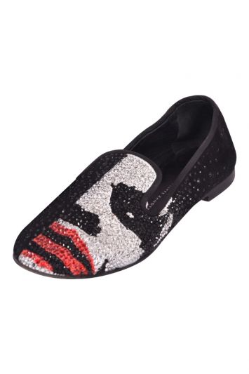 Giuseppe Zanotti Women’s Swarovski Joker Suede Loafers