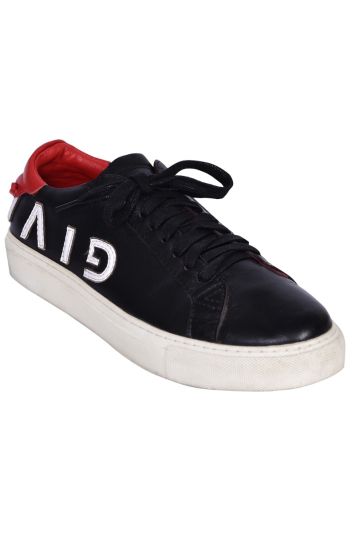 Givenchy Men's Luxury Sneakers Givenchy Runner Sneakers In Leather And  White Canvas With Logo - Stylemyle