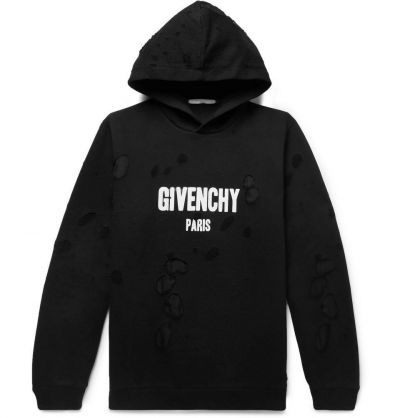 GIVENCHY PARIS DESTROYED HOODIE