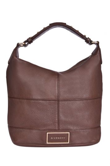 Givenchy Vintage Brown Leather Shoulder Bag